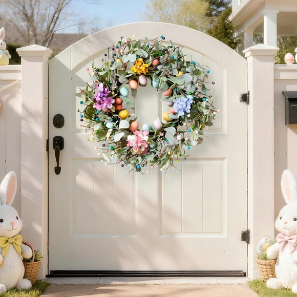 Spring Floral Easter Wreath - Picture 5 of 5